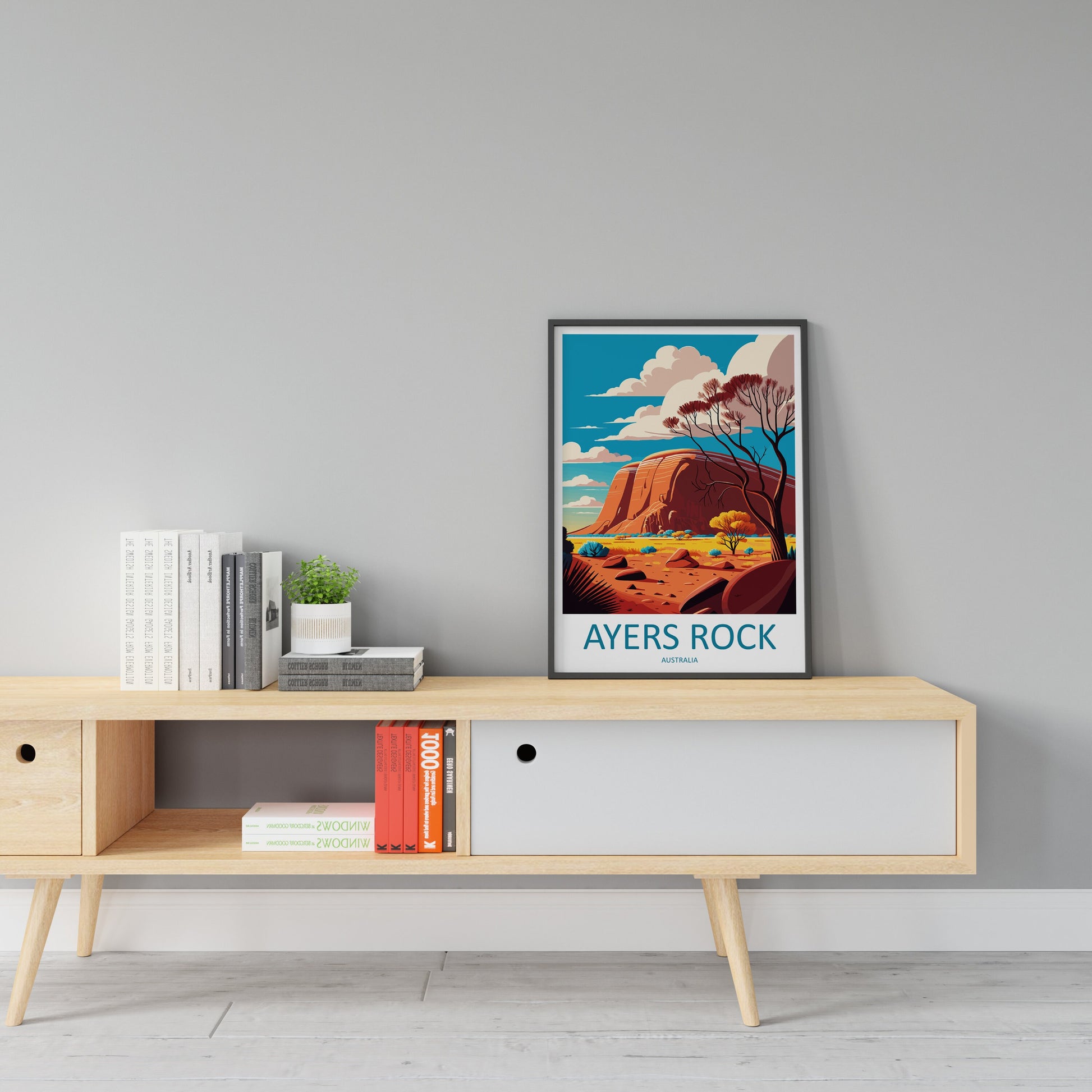 Ayers Rock Travel Print Wall Art Ayers Rock Wall Hanging Home Décor Ayers Rock Gift Art Lovers Wall Art Australia Travel Print Ayers Rock