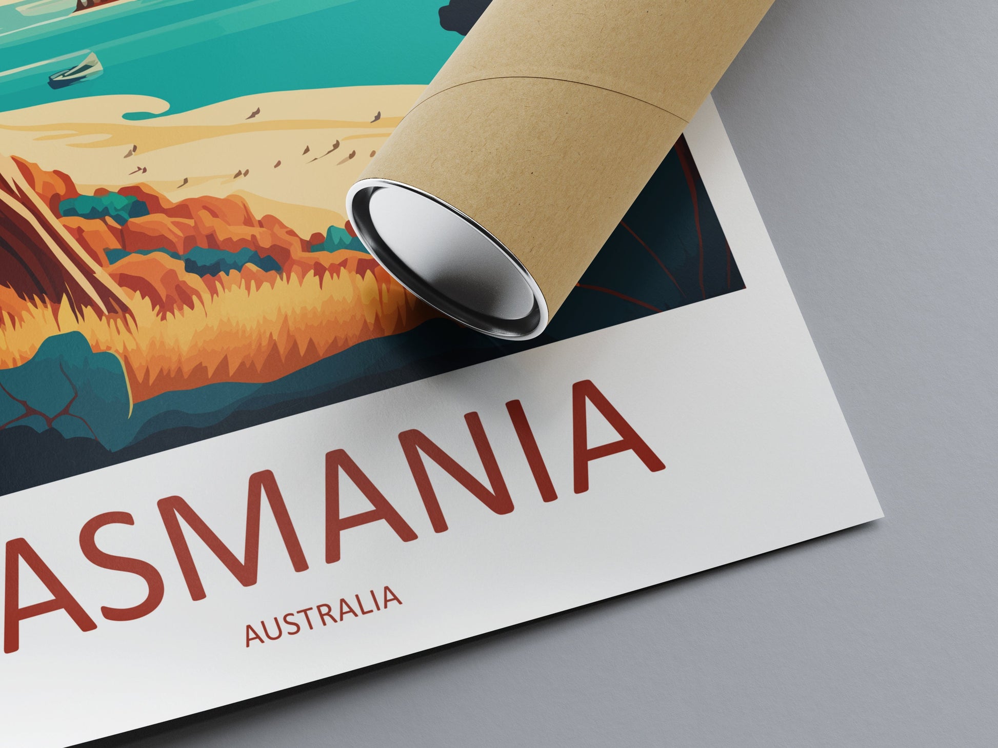 Tasmania Travel Print Wall Art Tasmania Wall Hanging Home Décor Tasmania Gift Art Lovers Wall Art Australia Travel Print Tasmania Art Print