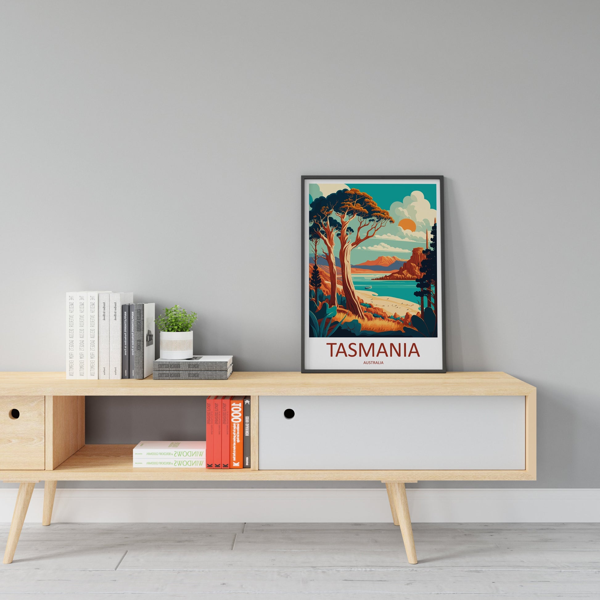 Tasmania Travel Print Wall Art Tasmania Wall Hanging Home Décor Tasmania Gift Art Lovers Wall Art Australia Travel Print Tasmania Art Print