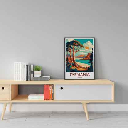 Tasmania Travel Print Wall Art Tasmania Wall Hanging Home Décor Tasmania Gift Art Lovers Wall Art Australia Travel Print Tasmania Art Print