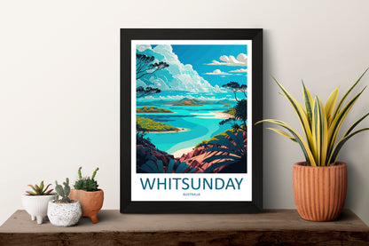 Whitsunday Travel Print Wall Art Whitsunday Wall Hanging Home Décor Whitsunday Gift Art Lovers Wall Art Australia Travel Print Whitsunday