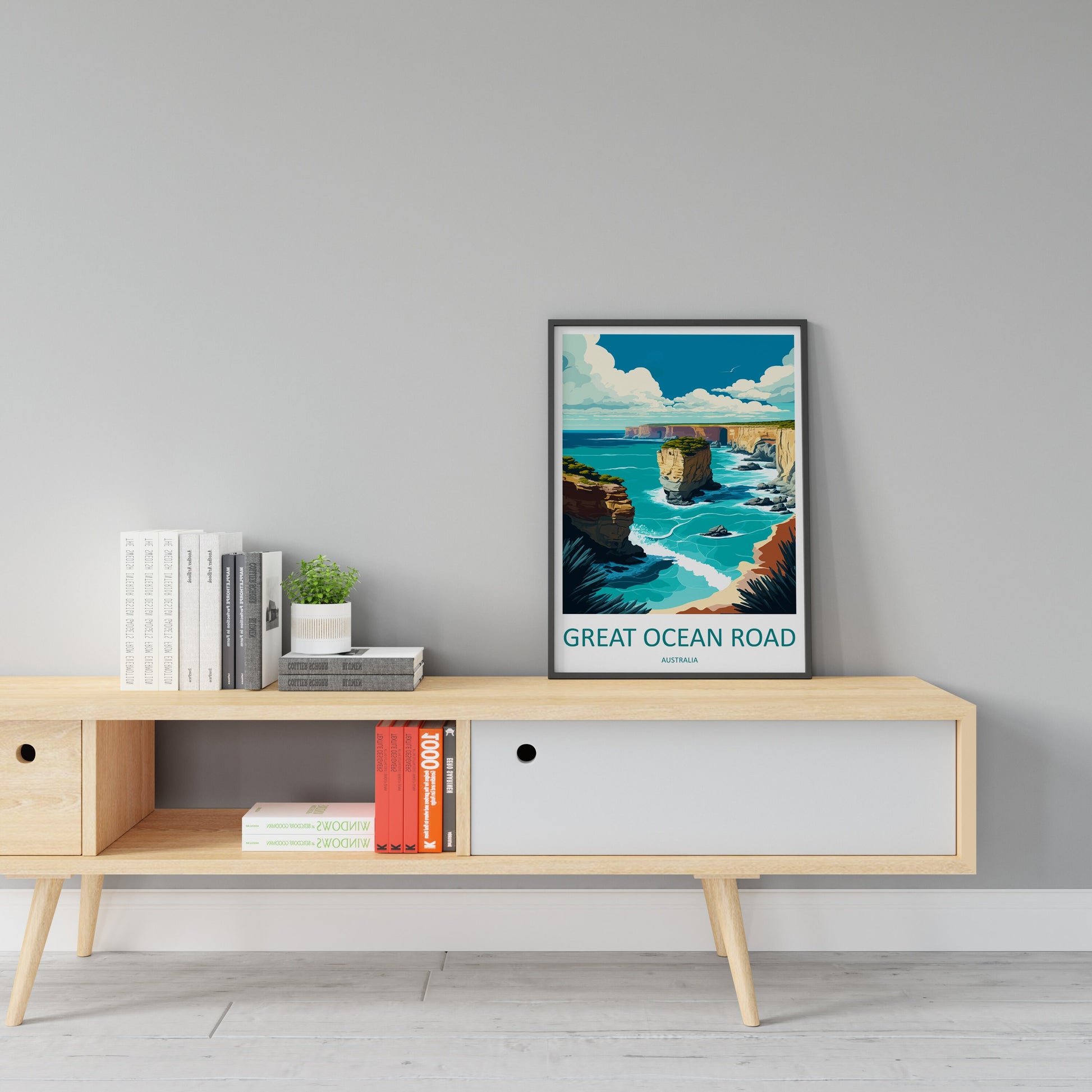 Great Ocean Road Travel Print Wall Art Ocean Road Wall Hanging Home Décor Great Ocean Road Gift Art Lovers Wall Art Australia Travel Print
