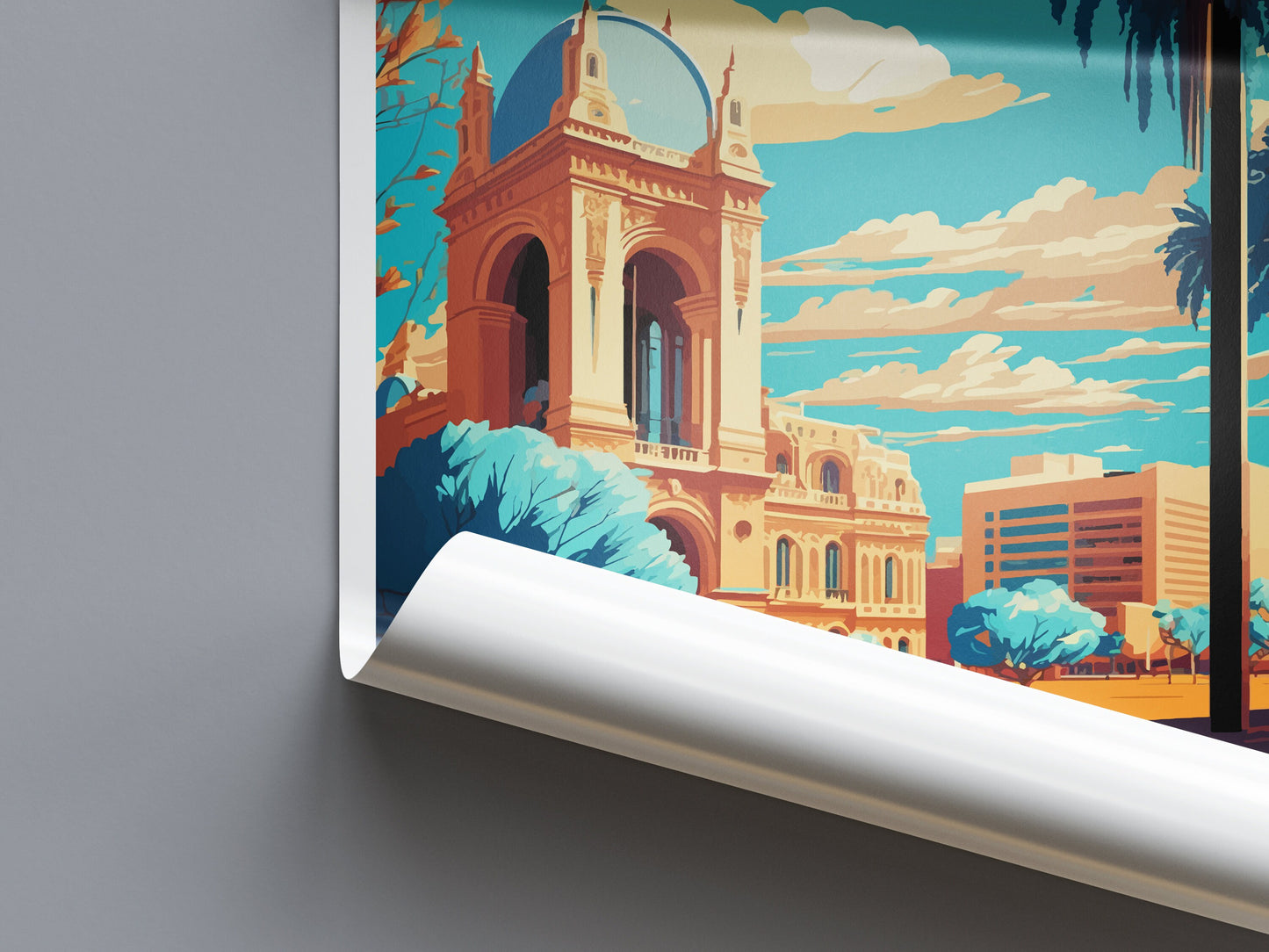 Adelaide Travel Print Wall Art Adelaide Wall Hanging Home Décor Adelaide Gift Art Lovers Wall Art Australia Travel Print Adelaide Travel Art