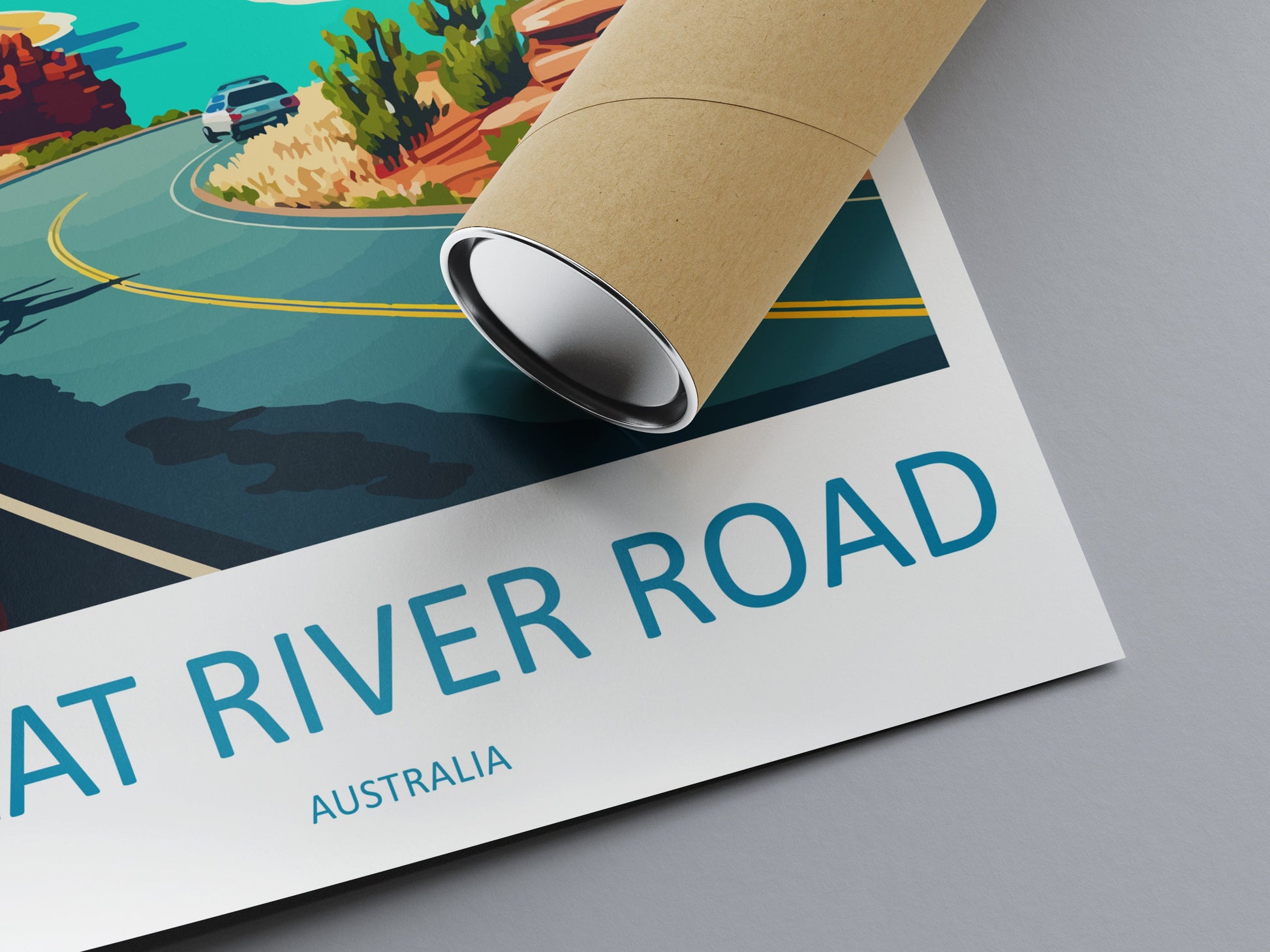 Great River Road Travel Print Wall Art Great River Road Wall Hanging Home Décor Great River Road Gift Art Lovers Wall Art Australia Travel