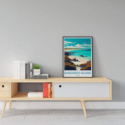 kangaroo island Travel Print Wall Art kangaroo island Wall Hanging Home Décor kangaroo island Gift Art Lovers Wall Art Australia Travel Art