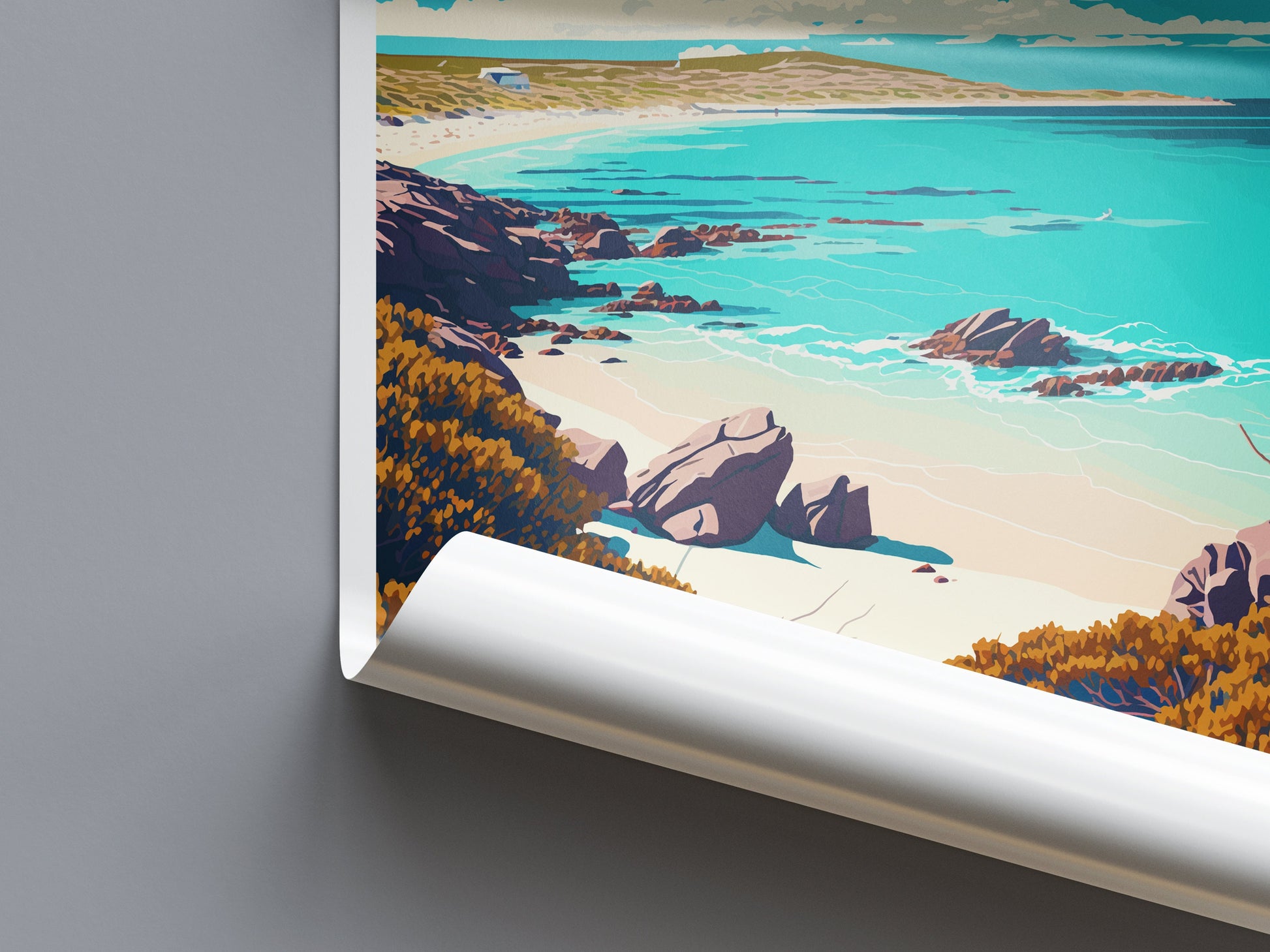 kangaroo island Travel Print Wall Art kangaroo island Wall Hanging Home Décor kangaroo island Gift Art Lovers Wall Art Australia Travel Art