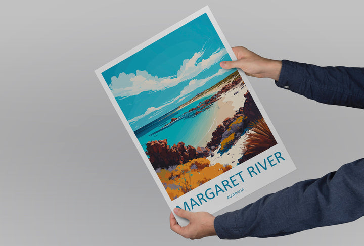 Margaret River Travel Print Wall Art Margaret River Wall Hanging Home Décor Margaret River Gift Art Lovers Wall Art Australia Travel Art