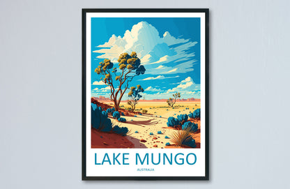 Lake Mungo Travel Print Wall Art Lake Mungo Wall Hanging Home Décor Lake Mungo Gift Art Lovers Australia Art Lover Gift Wall Art Australia