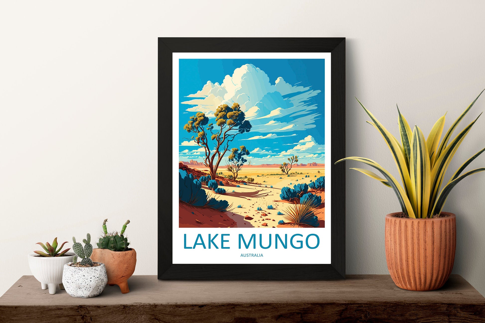 Lake Mungo Travel Print Wall Art Lake Mungo Wall Hanging Home Décor Lake Mungo Gift Art Lovers Australia Art Lover Gift Wall Art Australia