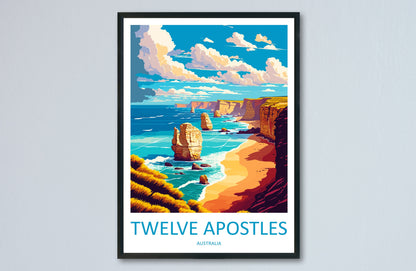 Twelve Apostles Travel Print Wall Art Twelve Apostles AU Wall Hanging Home Décor Twelve Apostles Gift Art Lovers Australia Art Lover Gift