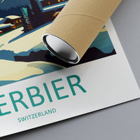 Verbier Ski Resort Print Verbier Home Decor Mountain Art Print Verbier Wall Art for Ski Enthusiast Gift Wall Hanging Verbier Switzerland Art