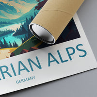 Bavarian Alps Print Bavarian Home Decor Landscape Art Print Bavarian Wall Art for Nature Enthusiast Gift Wall Hanging Bavarian Germany Print