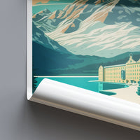 St. Moritz Ski Resort Print St. Moritz Home Decor Mountain Art Print St. Moritz Wall Art for Ski Enthusiast Gift Wall Hanging St. Moritz Art