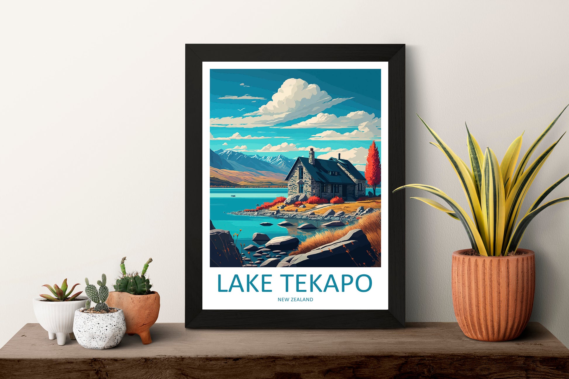 Lake Tekapo Travel Print Wall Art Lake Tekapo Wall Hanging Home Décor Lake Tekapo Gift Art Lovers New Zealand Art Lover Gift Print Lake Art