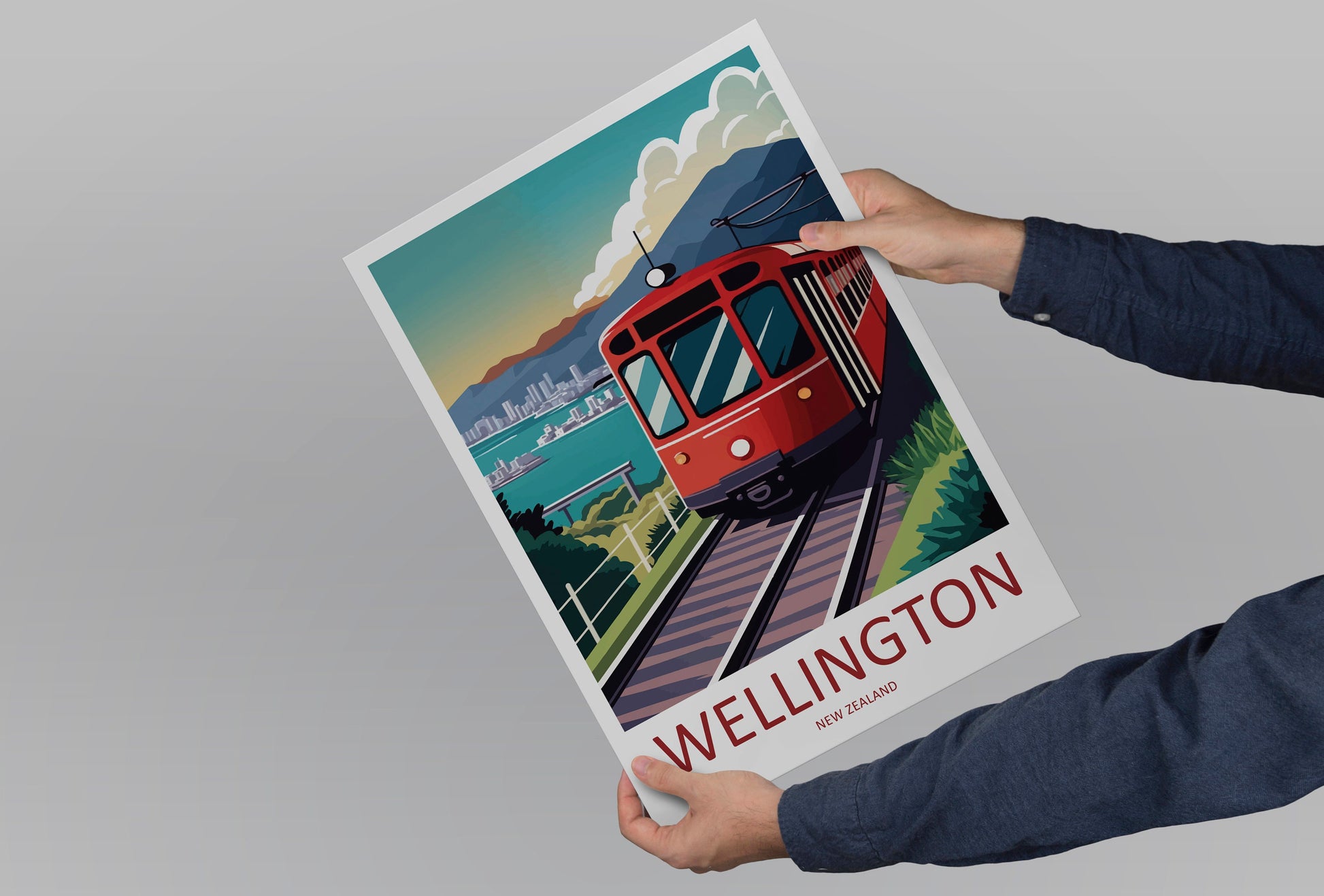 Wellington Travel Print Wall Art Wellington Wall Hanging Home Décor Wellington Gift Art Lovers New Zealand Art Lover Gift Print Wellington