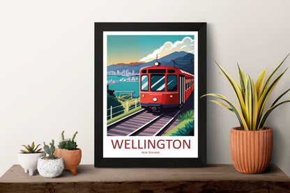 Wellington Travel Print Wall Art Wellington Wall Hanging Home Décor Wellington Gift Art Lovers New Zealand Art Lover Gift Print Wellington