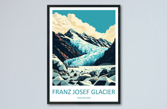 Franz Josef Glacier Travel Print Wall Art Franz Josef Glacier Wall Hanging Home Décor Franz Josef Glacier Gift Art Lovers New Zealand Art