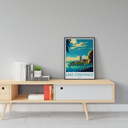 Lake Constance Print Lake Constance Home Decor Landscape Art Print Lake Constance Wall Art Nature Enthusiast Wall Hanging Lake Constance Art