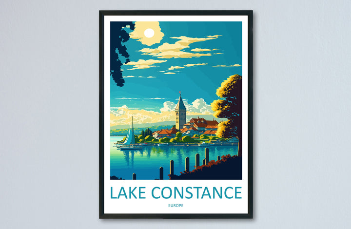 Lake Constance Print Lake Constance Home Decor Landscape Art Print Lake Constance Wall Art Nature Enthusiast Wall Hanging Lake Constance Art