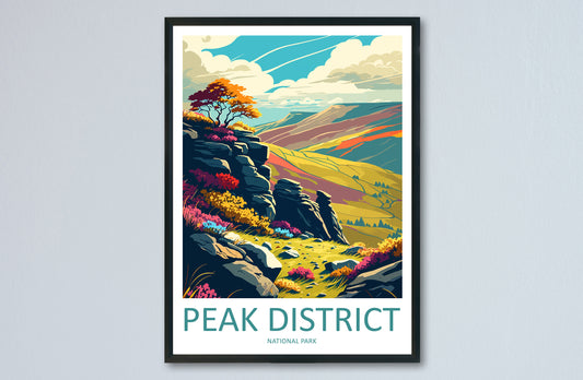Peak District Print Peak District Home Decor Landscape Art Print Peak District Wall Art Nature Enthusiast Gift Wall Hanging Peak District UK