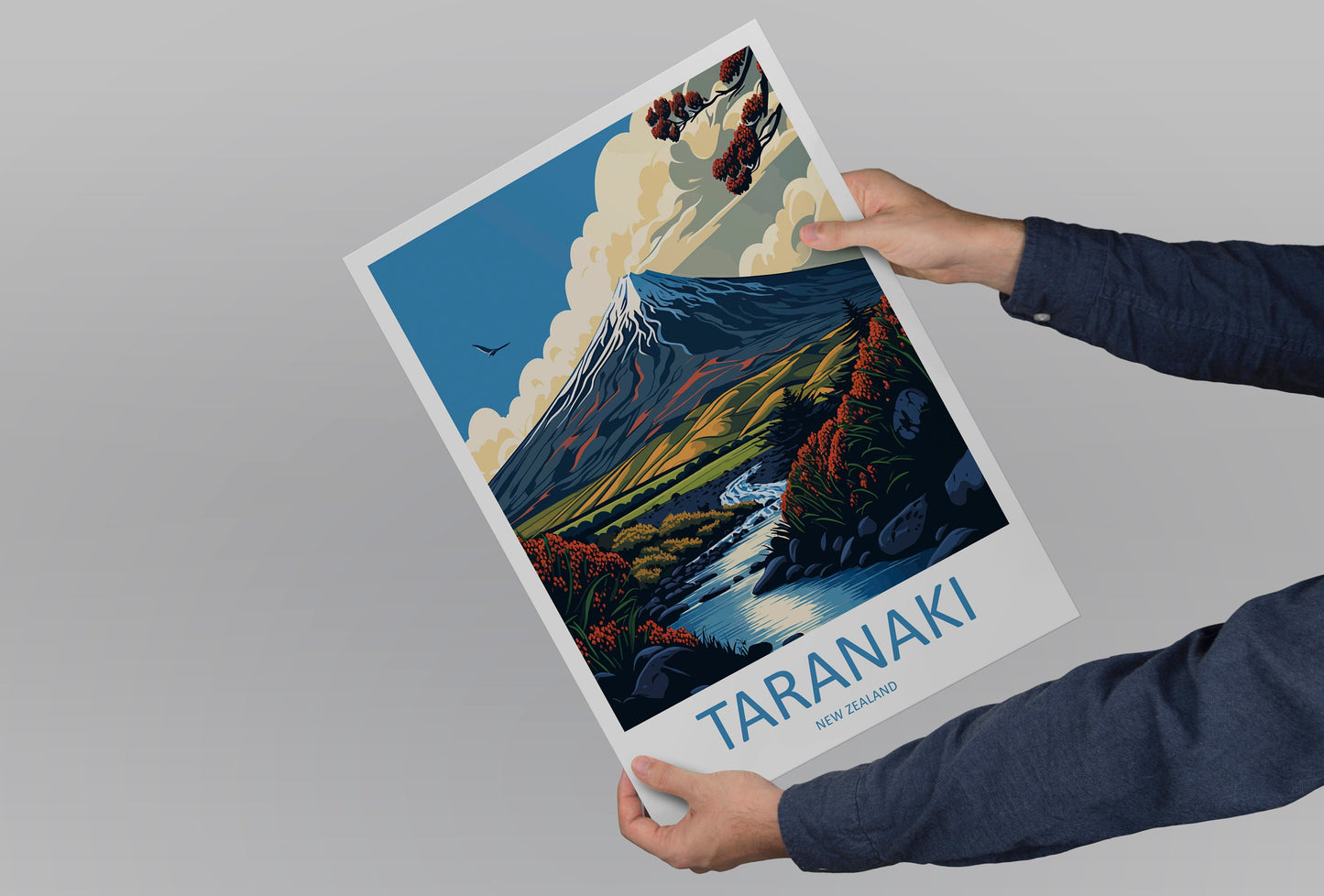 Taranaki Travel Print Wall Art Taranaki Wall Hanging Home Décor Taranaki Gift Art Lovers New Zealand Art Lover Gift Print Taranaki Wall Art