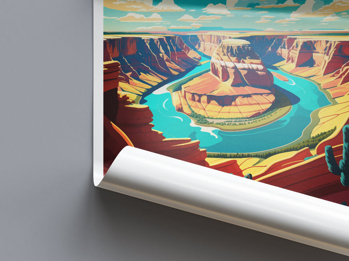 Horseshoe Bend Travel Print Wall Art Horseshoe Bend Wall Hanging Home Decor National Park Gift Horseshoe Bend Lovers National Park Art