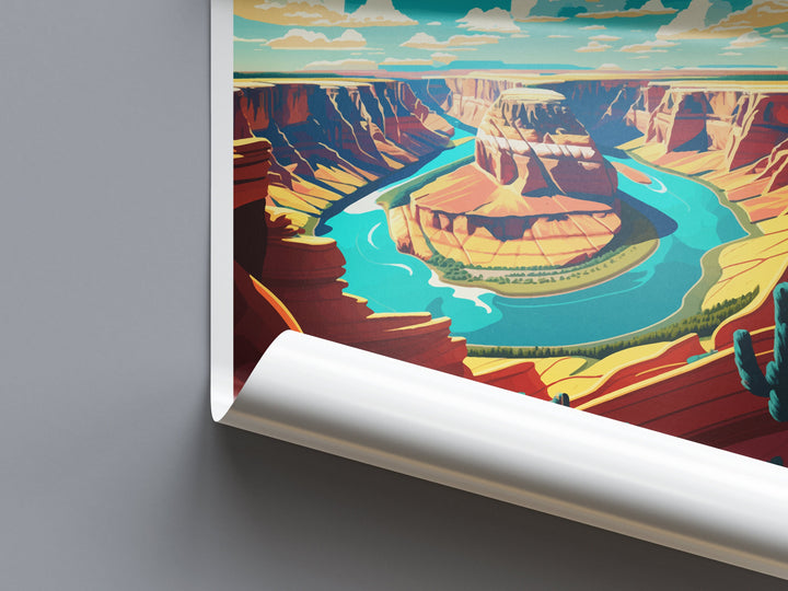 Horseshoe Bend Travel Print Wall Art Horseshoe Bend Wall Hanging Home Decor National Park Gift Horseshoe Bend Lovers National Park Art