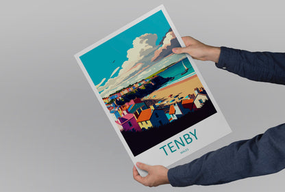 Tenby Print Tenby Home Décor Seascape Art Print Tenby Wall Art for Wales Enthusiast Gift Wall Hanging Tenby Wales Travel Gift Wall Poster