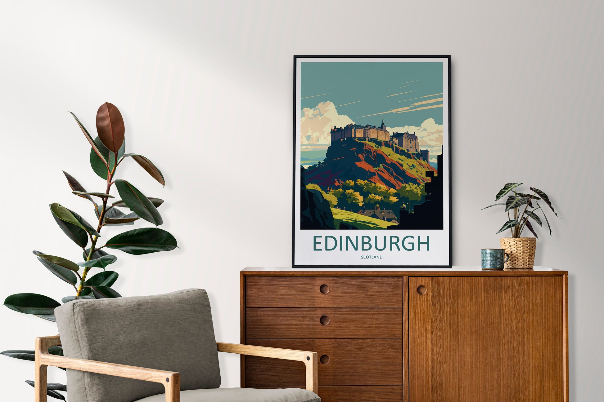 Edinburgh Cityscape Print Edinburgh Home Decor European City Art Print Edinburgh Wall Art Scotland Enthusiast Gift Wall Hanging Edinburgh