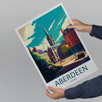 Aberdeen Print Aberdeen Home Décor Scotland City Art Print Aberdeen Wall Art for Scotland Enthusiast Gift Wall Hanging Aberdeen Cityscape