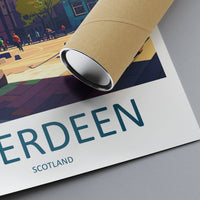 Aberdeen Print Aberdeen Home Décor Scotland City Art Print Aberdeen Wall Art for Scotland Enthusiast Gift Wall Hanging Aberdeen Cityscape