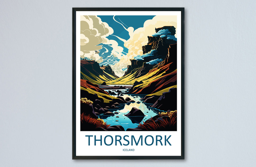Thorsmork Travel Print Wall Art Thorsmork Wall Hanging Home Décor Thorsmork Gift Art Lovers Iceland Art Lover Gift Thorsmork Wall Decor