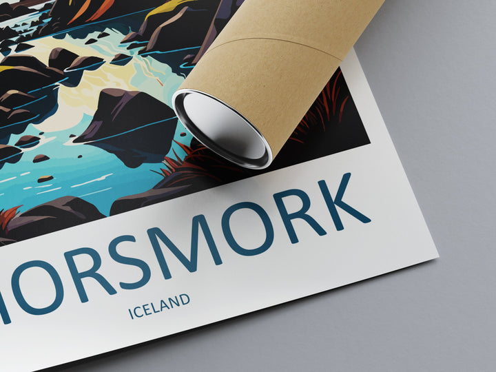 Thorsmork Travel Print Wall Art Thorsmork Wall Hanging Home Décor Thorsmork Gift Art Lovers Iceland Art Lover Gift Thorsmork Wall Decor