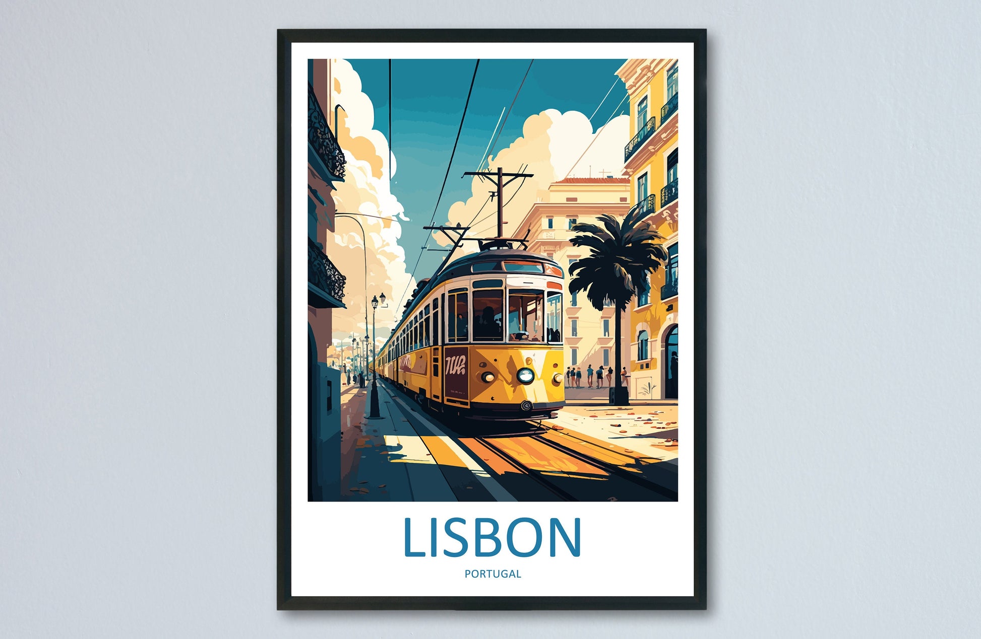 Lisbon Travel Print Wall Art Lisbon Wall Hanging Home Décor Lisbon Gift Art Lovers Portugal Art Lover Gift Lisbon Wall Décor Lisbon Tram Art