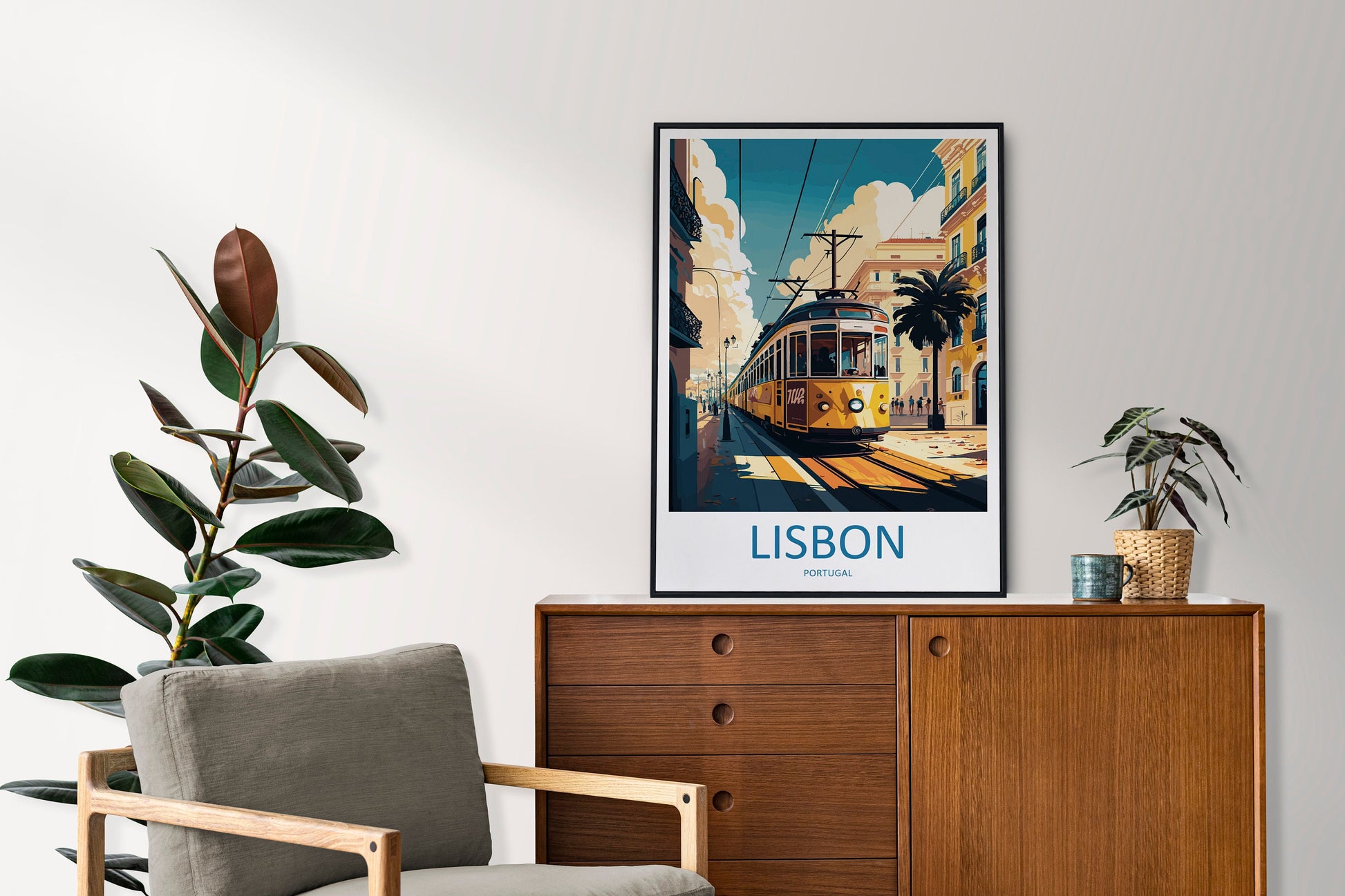 Lisbon Travel Print Wall Art Lisbon Wall Hanging Home Décor Lisbon Gift Art Lovers Portugal Art Lover Gift Lisbon Wall Décor Lisbon Tram Art