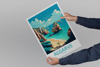 Algarve Travel Print Wall Art Algarve Wall Hanging Home Décor Algarve Gift Art Lovers Portugal Art Lover Gift Algarve Wall Décor Algarve Art