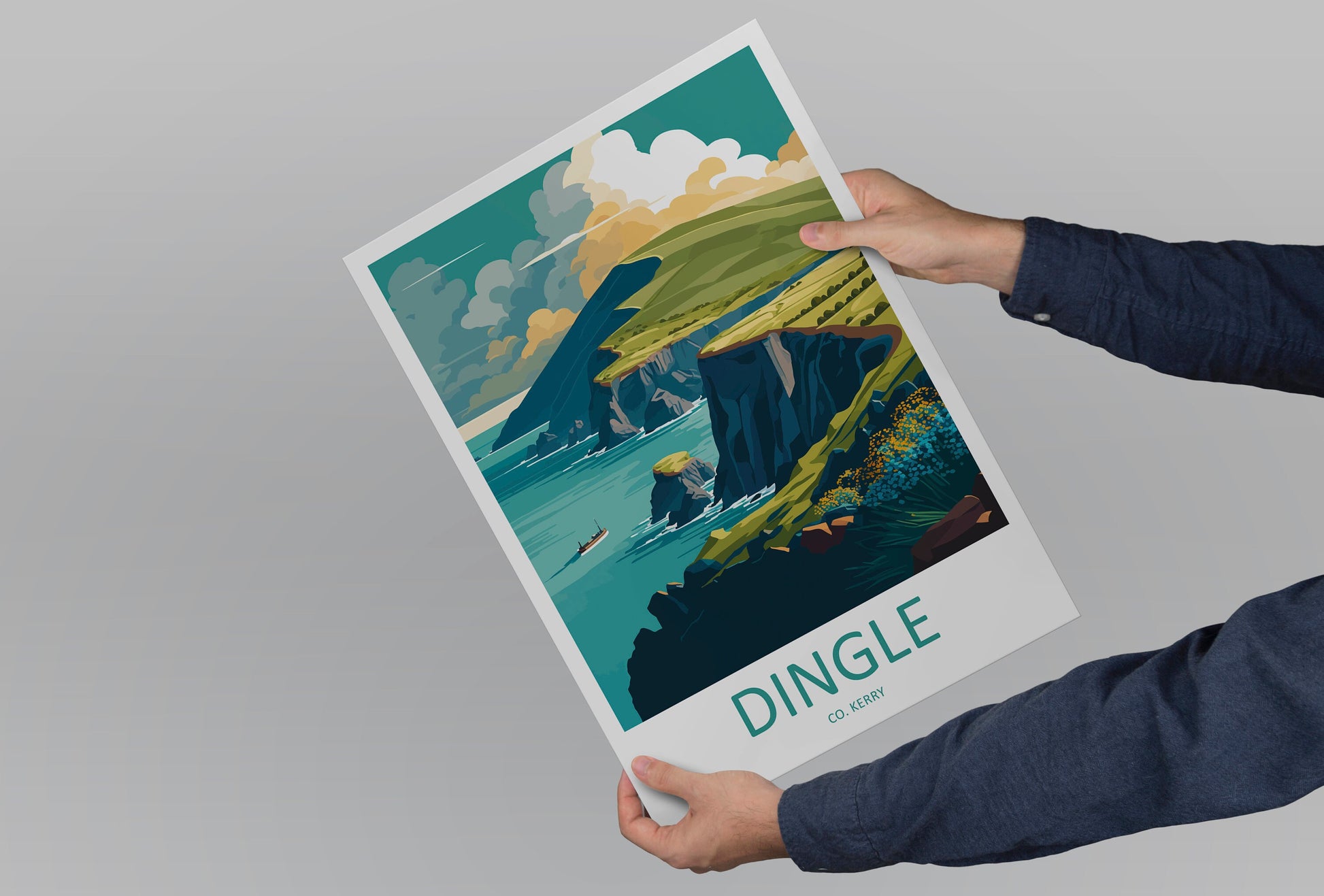 Dingle Peninsula Print Dingle Peninsula Home Decor Landscape Art Print Dingle Peninsula Wall Art for Ireland Enthusiast Gift Wall Hanging