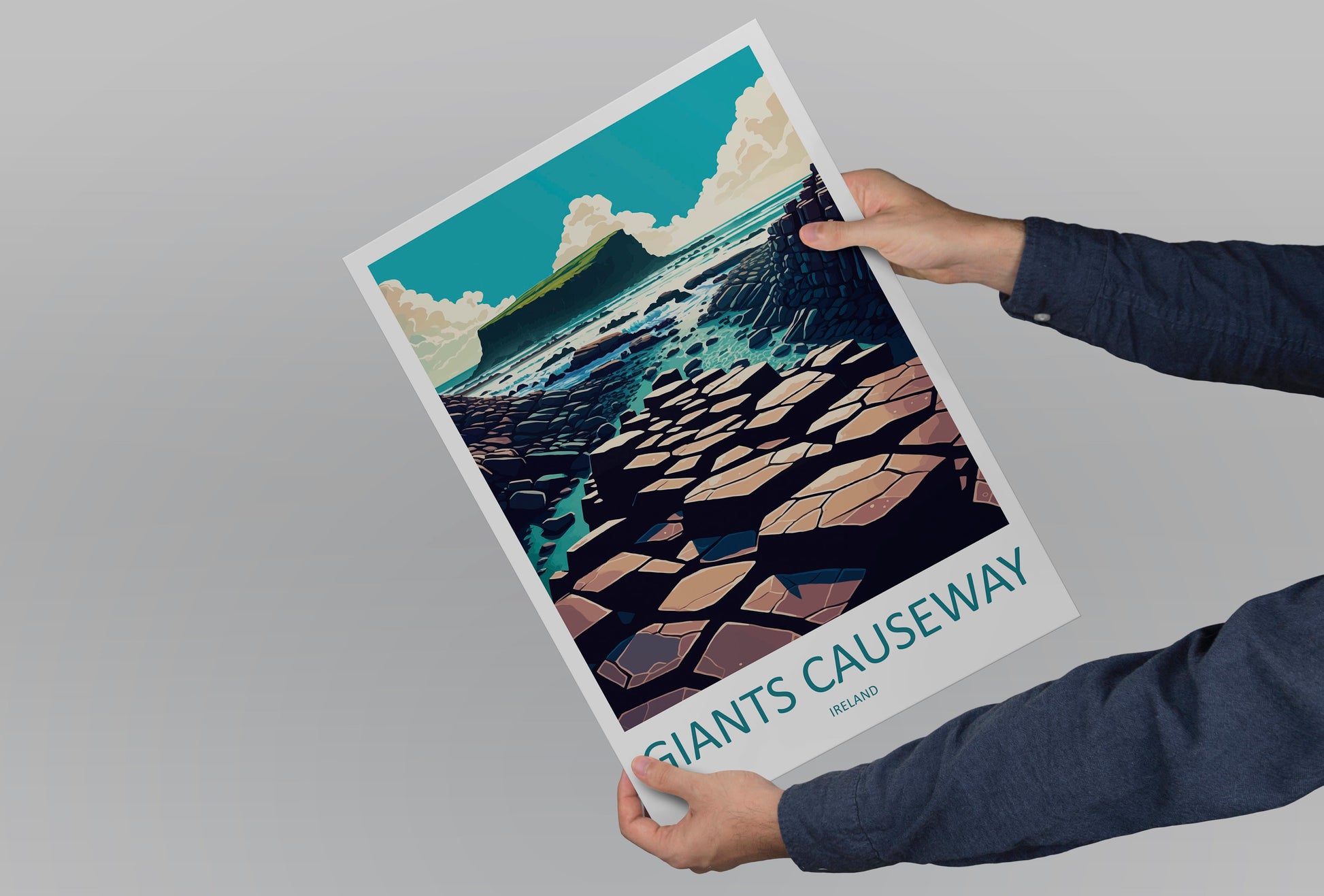 Giant's Causeway Print Giant's Causeway Home Décor Landscape Print Giant's Causeway Wall Art Northern Ireland Enthusiast Gift Wall Hanging