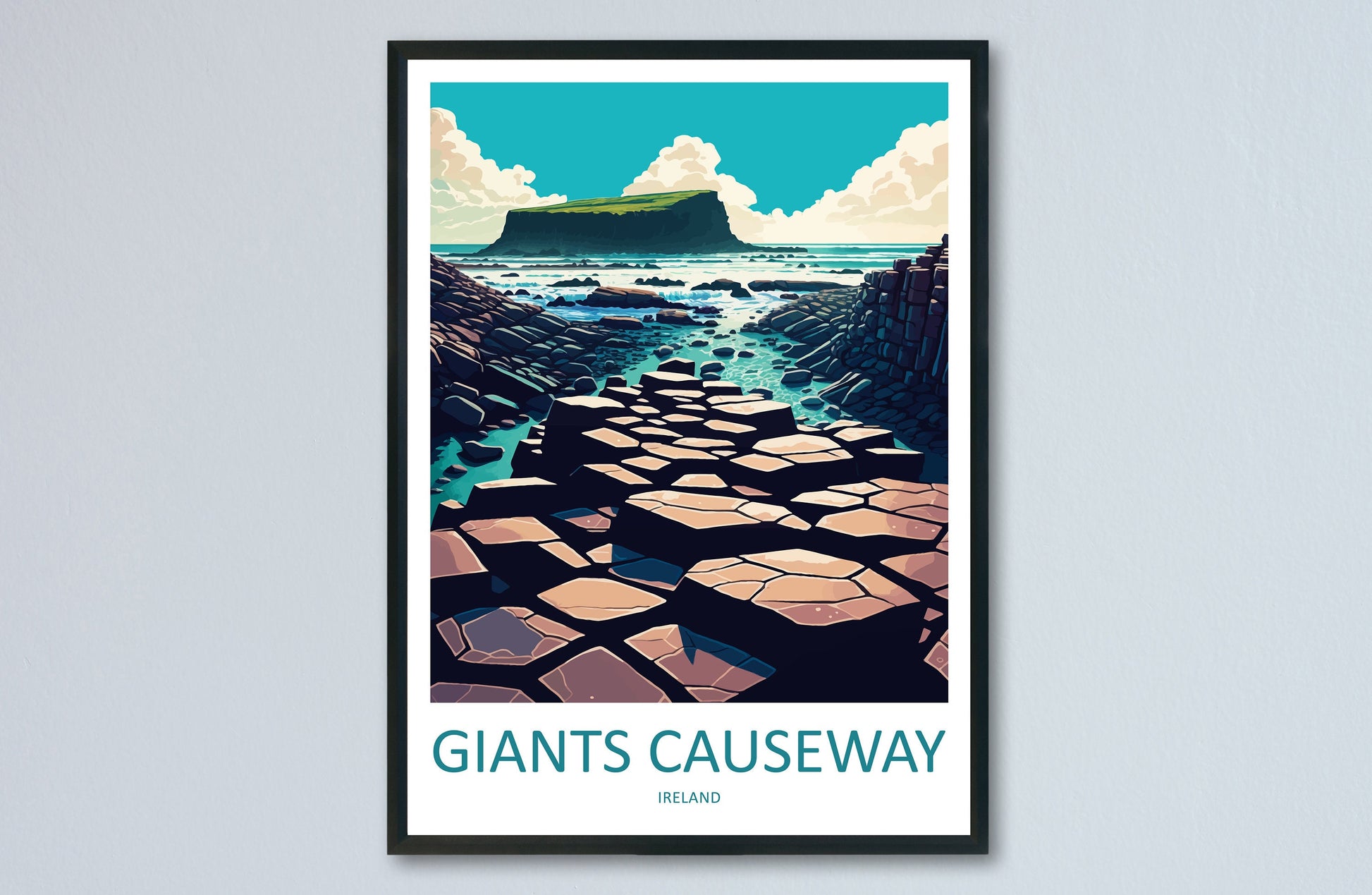 Giant's Causeway Print Giant's Causeway Home Décor Landscape Print Giant's Causeway Wall Art Northern Ireland Enthusiast Gift Wall Hanging