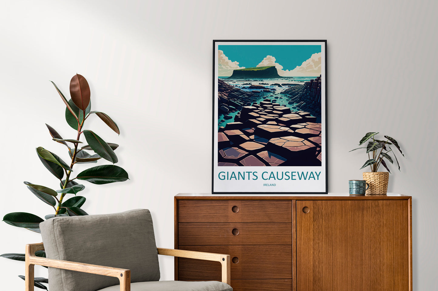 Giant's Causeway Print Giant's Causeway Home Décor Landscape Print Giant's Causeway Wall Art Northern Ireland Enthusiast Gift Wall Hanging