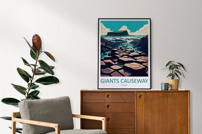 Giant's Causeway Print Giant's Causeway Home Décor Landscape Print Giant's Causeway Wall Art Northern Ireland Enthusiast Gift Wall Hanging