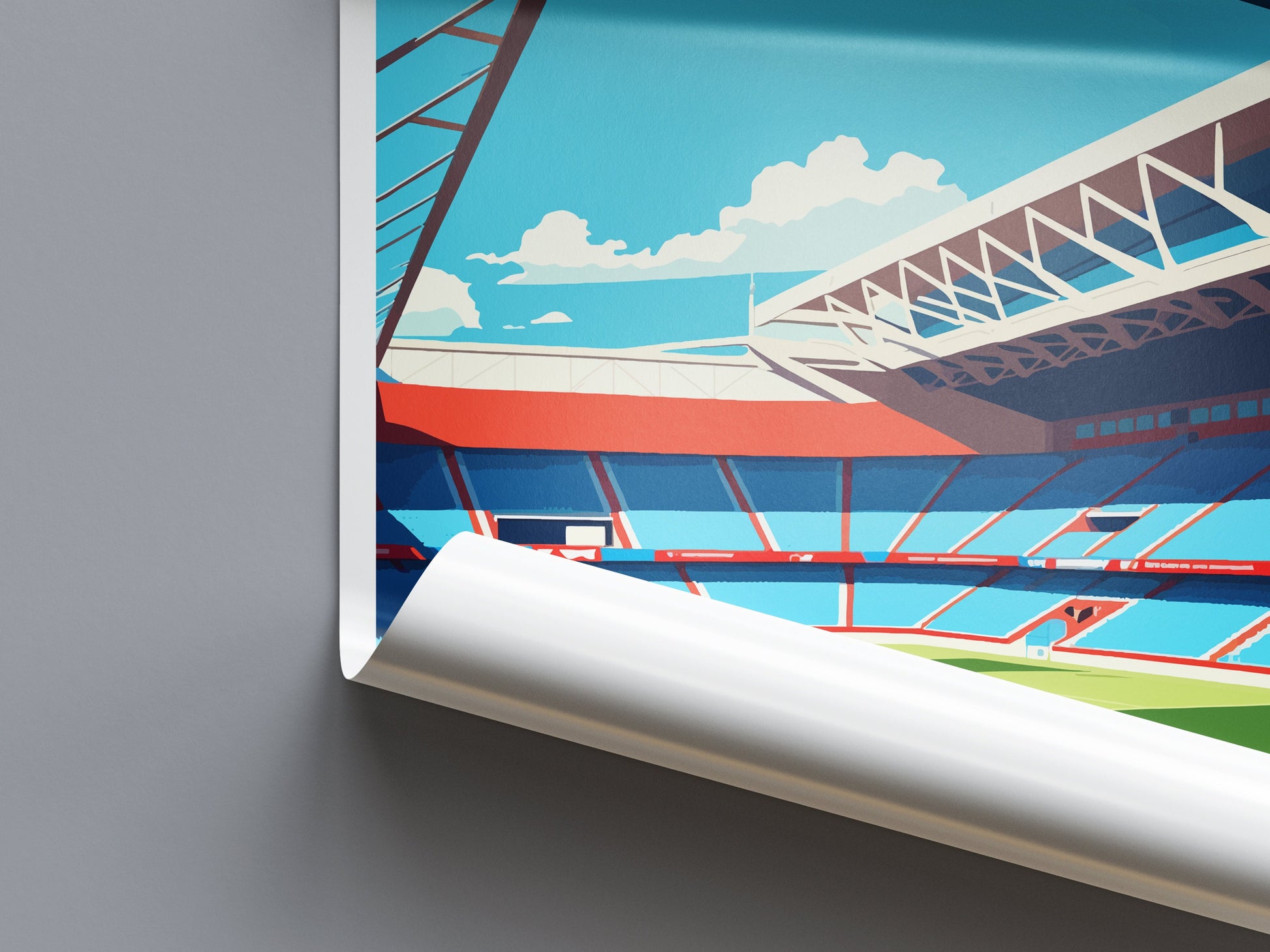 Selhurst Park Stadium Print Selhurst Park Home Décor Art Print Crystal Palace Wall Art Football Enthusiast Gift Wall Hanging Selhurst Park