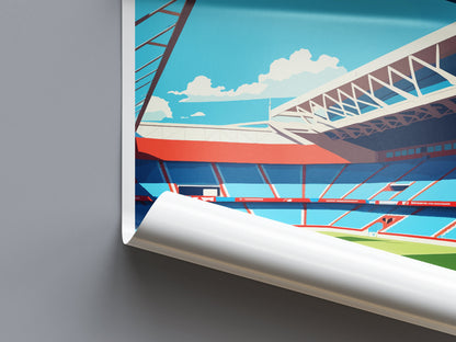 Selhurst Park Stadium Print Selhurst Park Home Décor Art Print Crystal Palace Wall Art Football Enthusiast Gift Wall Hanging Selhurst Park
