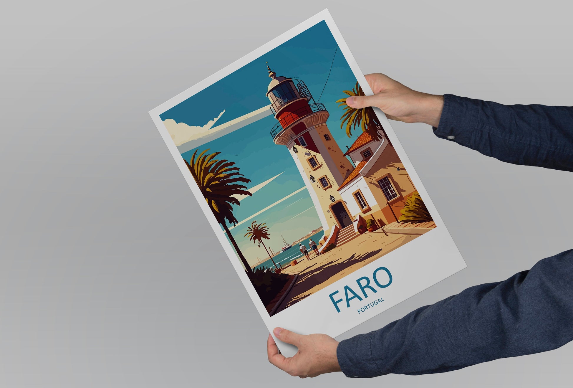 Faro Travel Print Wall Art Faro Wall Hanging Home Décor Faro Gift Art Lovers Portugal Art Lover Gift Faro Wall Décor Faro Travel Decor