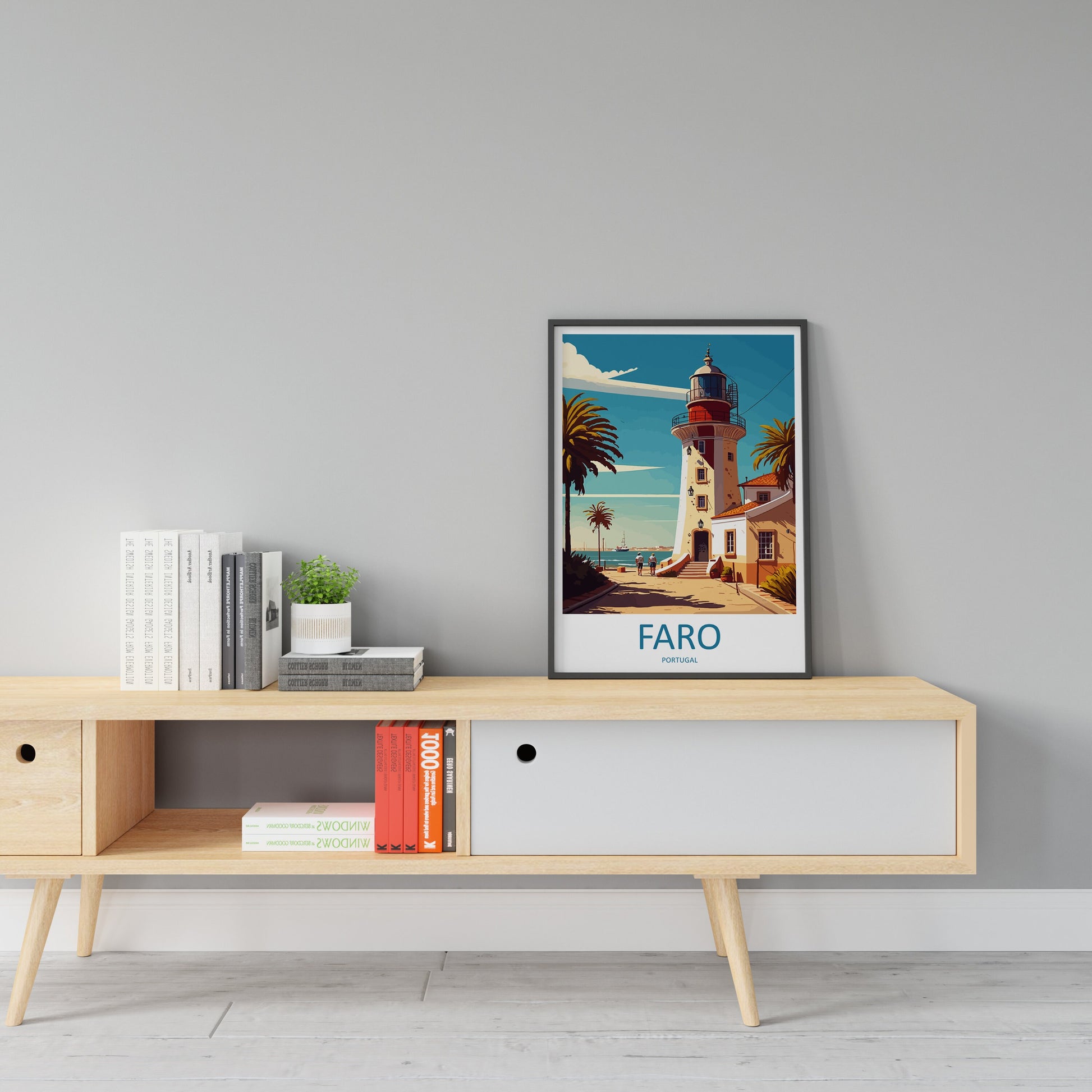 Faro Travel Print Wall Art Faro Wall Hanging Home Décor Faro Gift Art Lovers Portugal Art Lover Gift Faro Wall Décor Faro Travel Decor