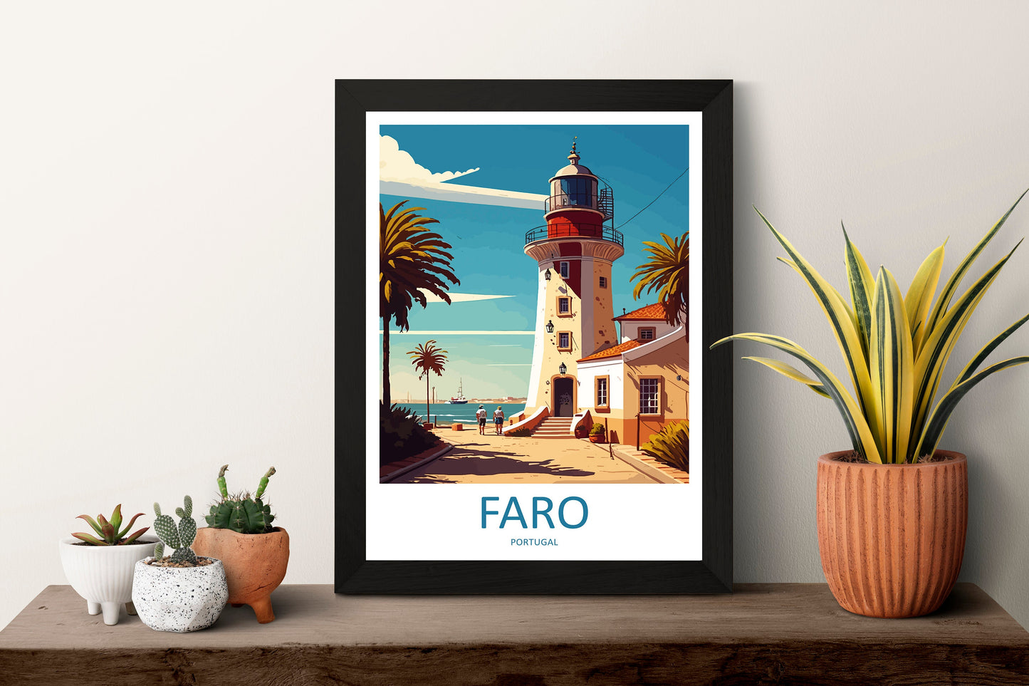 Faro Travel Print Wall Art Faro Wall Hanging Home Décor Faro Gift Art Lovers Portugal Art Lover Gift Faro Wall Décor Faro Travel Decor