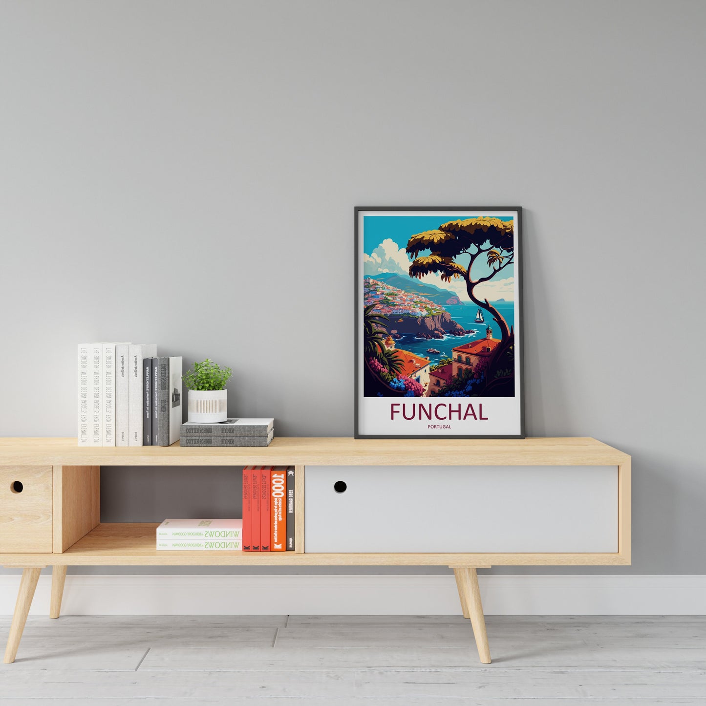 Funchal Travel Print Wall Art Funchal Wall Hanging Home Décor Funchal Gift Art Lovers Portugal Art Lover Gift Funchal Wall Décor Funchal Art