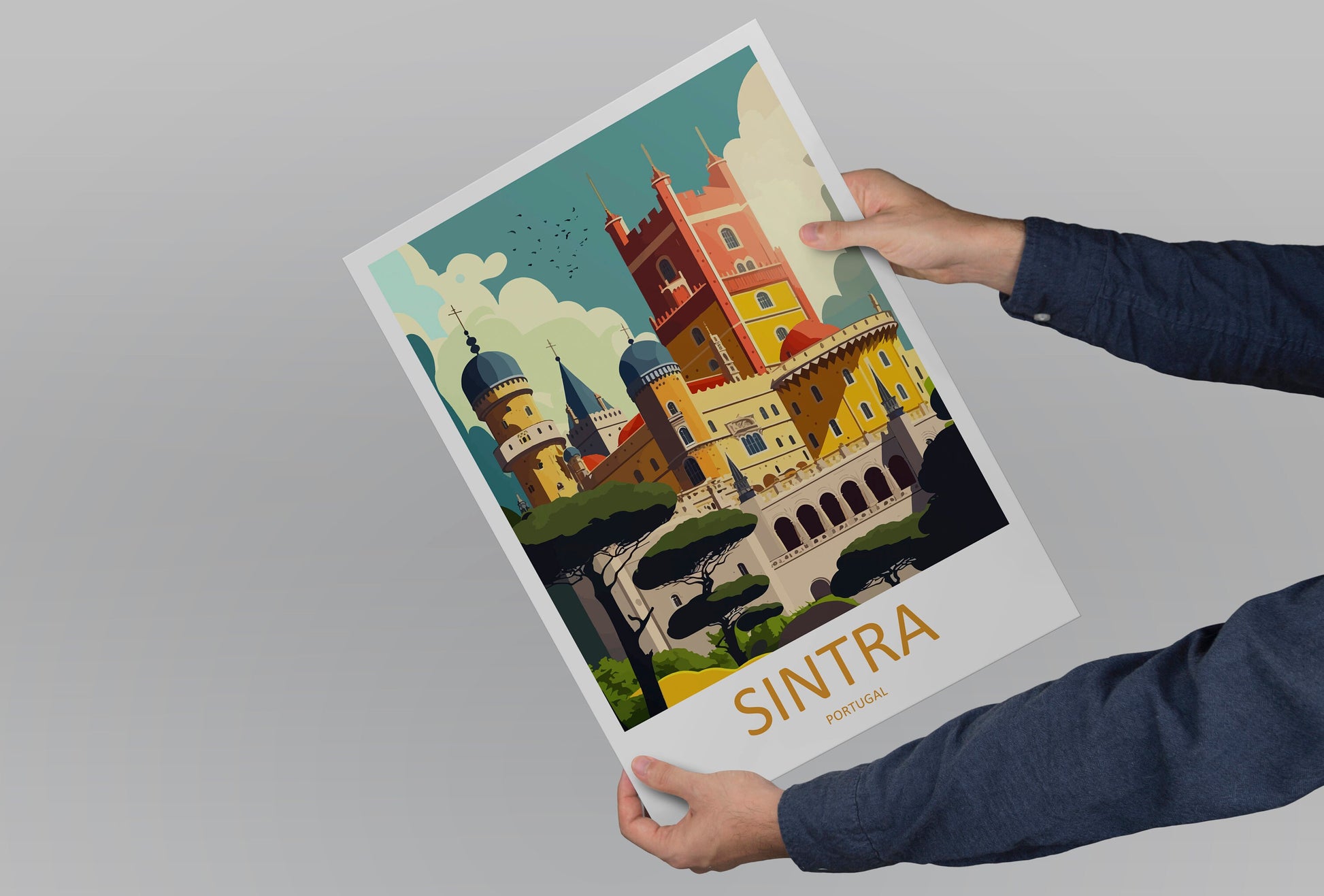 Sintra Travel Print Wall Art Sintra Wall Hanging Home Décor Sintra Gift Art Lovers Portugal Art Lover Gift Sintra Wall Décor Sintra Travel