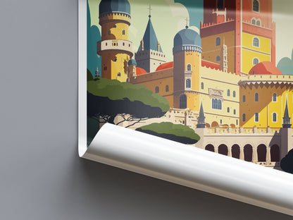 Sintra Travel Print Wall Art Sintra Wall Hanging Home Décor Sintra Gift Art Lovers Portugal Art Lover Gift Sintra Wall Décor Sintra Travel