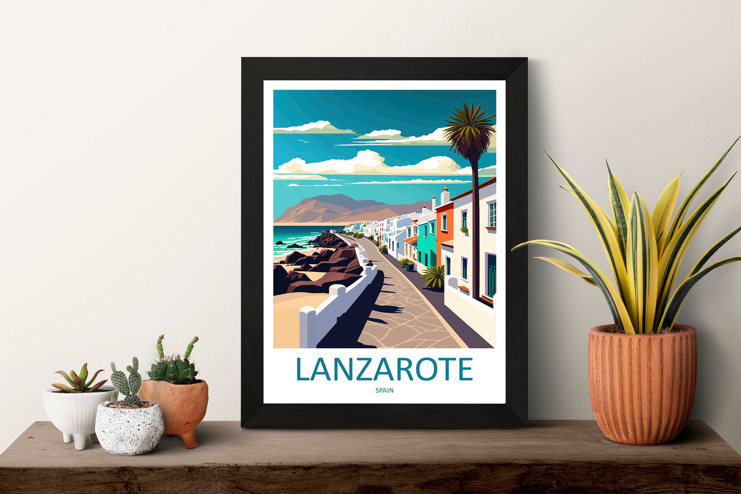 Lanzarote Travel Print Wall Art Lanzarote Wall Hanging Home Décor Lanzarote Gift Art Lovers Spain Art Lover Gift Lanzarote Wall Décor